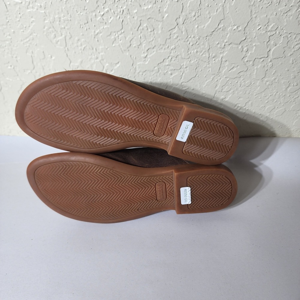 Kodiak Womens Brown Leather Slingback Peep Toe Flat Sandals Size 8 - Picture 5 of 8